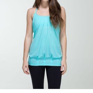 Lulu lemon “flow and go tank” turquoise